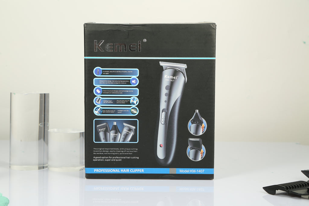 Men Electric Hair Clipper Trimmer Rechargeable Beard Shaver Razor Nose Trimmer Set