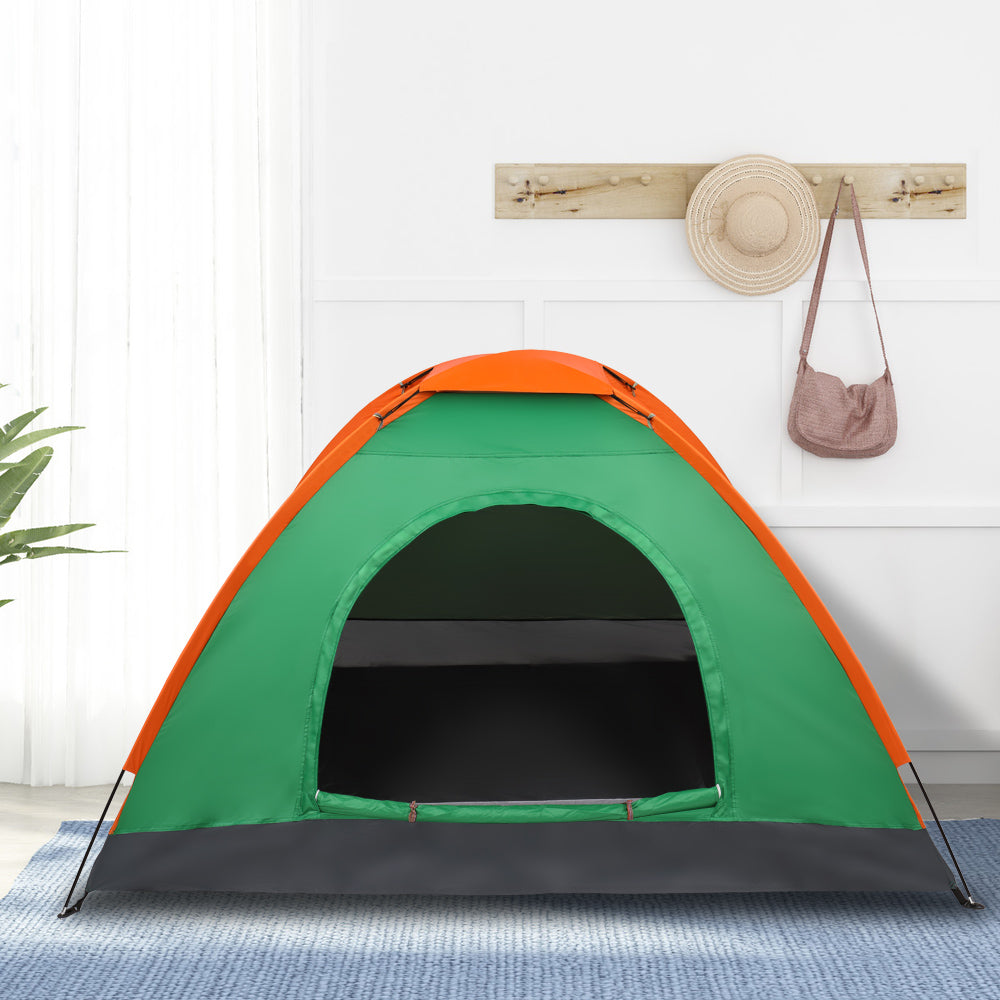 Double Layered Orange Green Tent
