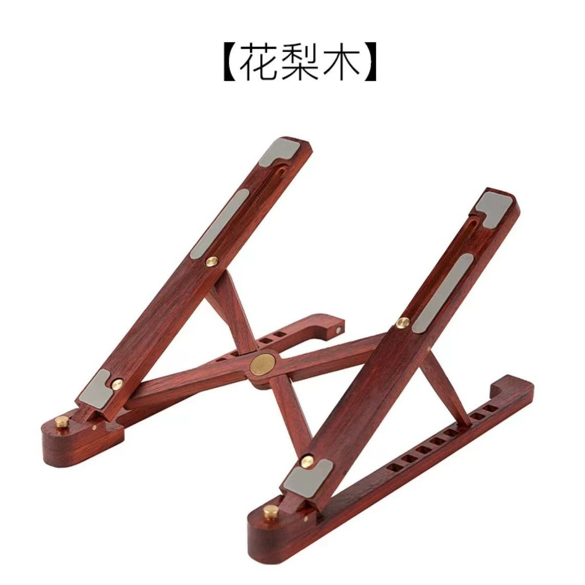 Laptop Stand Desktop Riser Elevated Ventilated Base Vertical Creative Storage Wooden Shelf