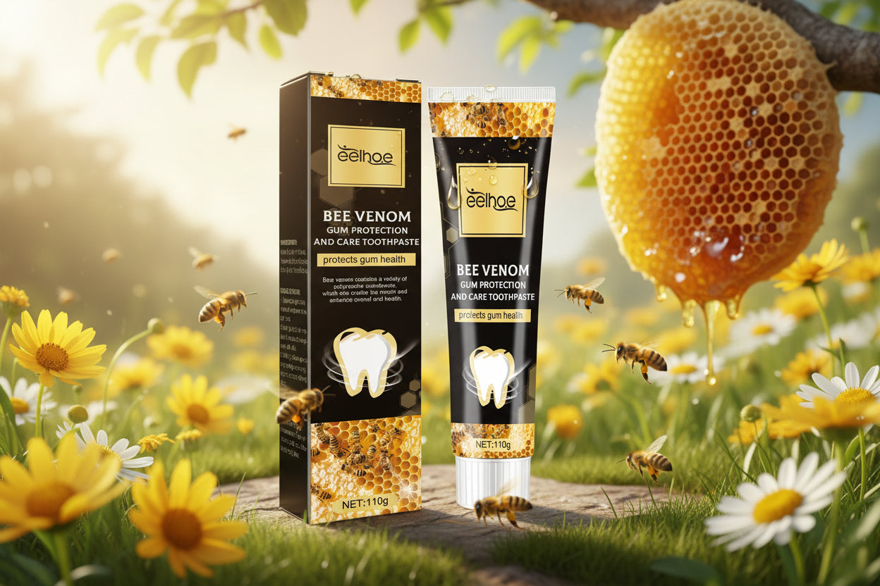 Bee Venom Gingival Toothpaste, Cleaning Stains Breath Fresh Whitening Toothpaste
