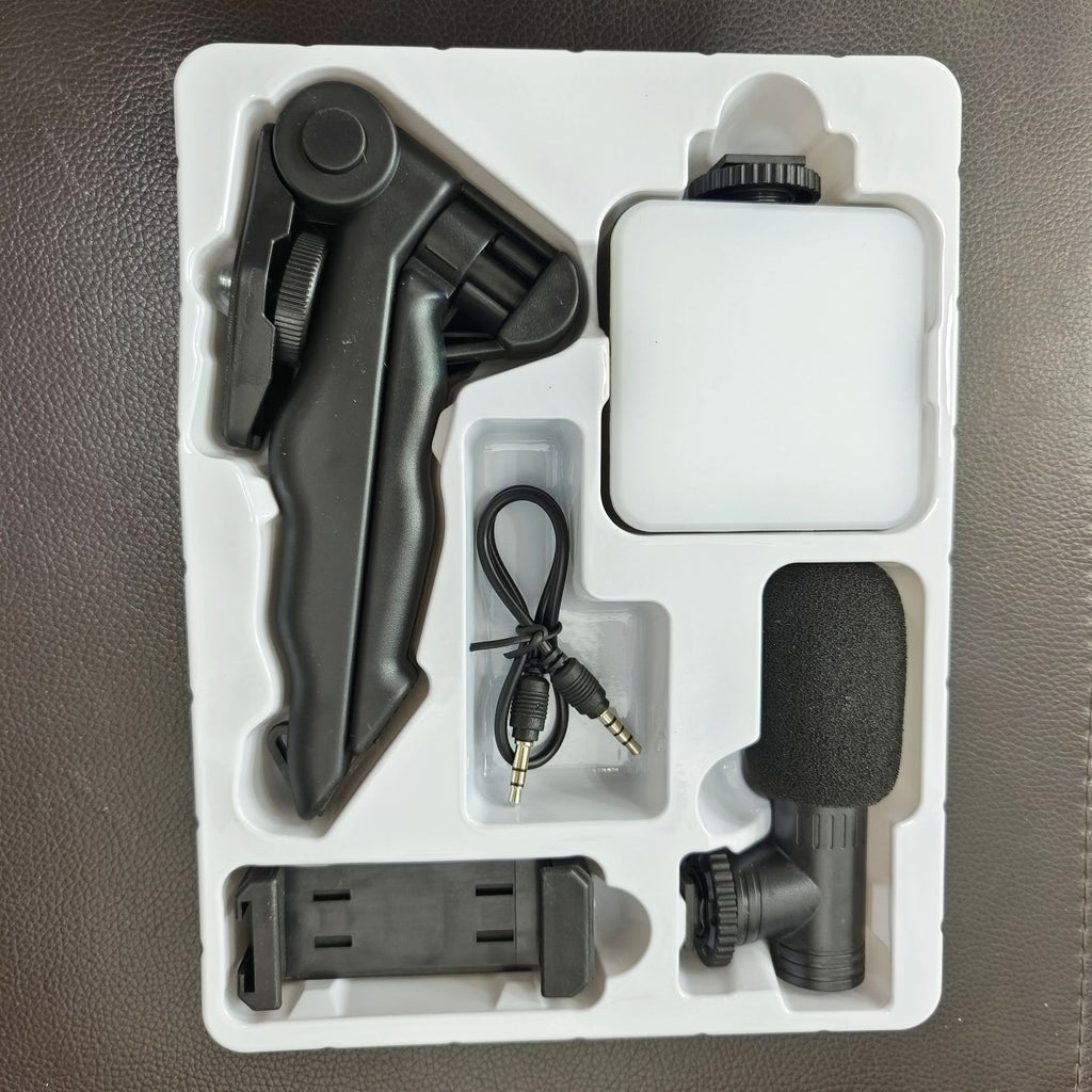 Desktop Beauty Leg Pocket Fill Light with Microphone Set Single Reflex Conference Lamp Handheld Photography with Microphone