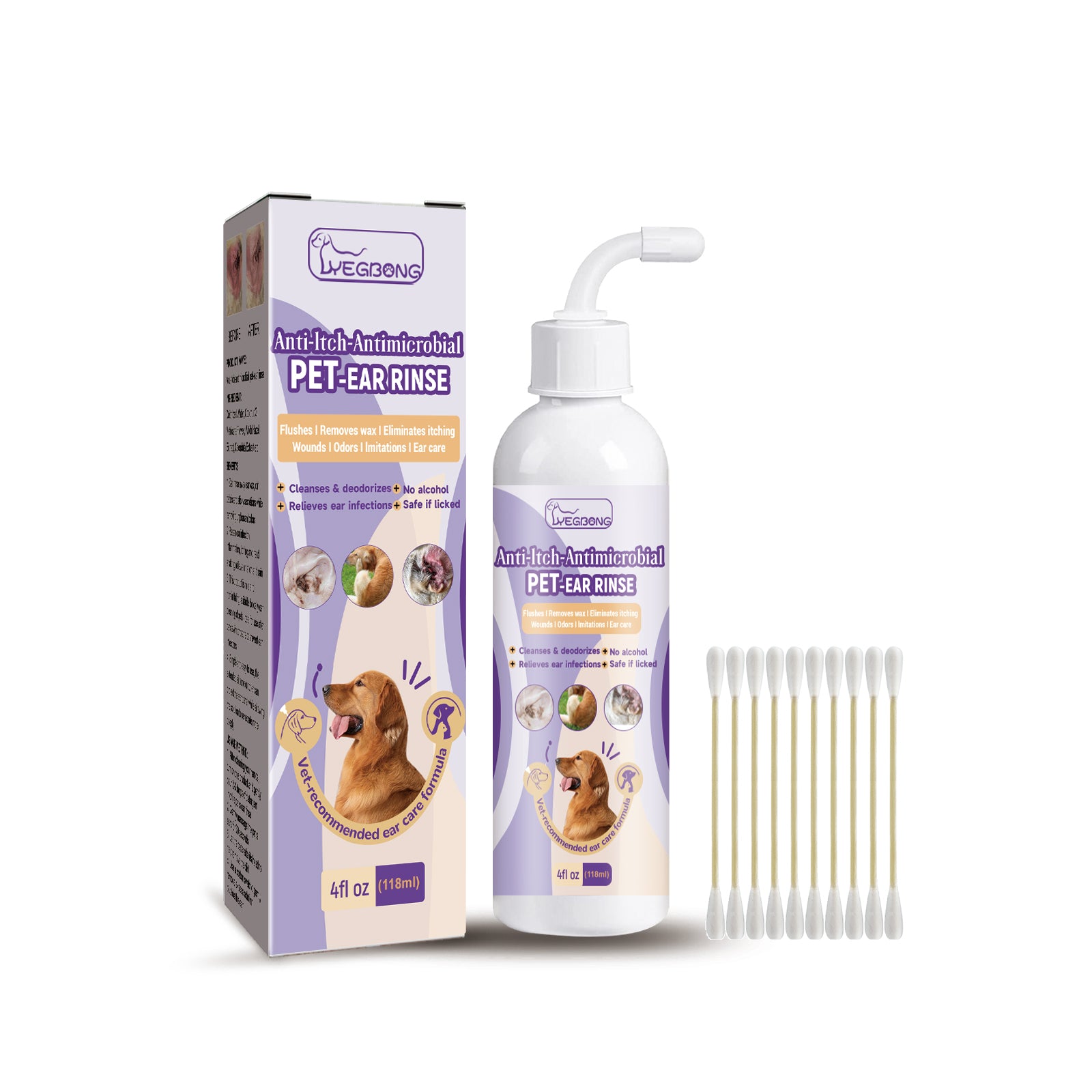 Pet  - Cats And Dogs Ear Cleaner Earwax Wash Drops