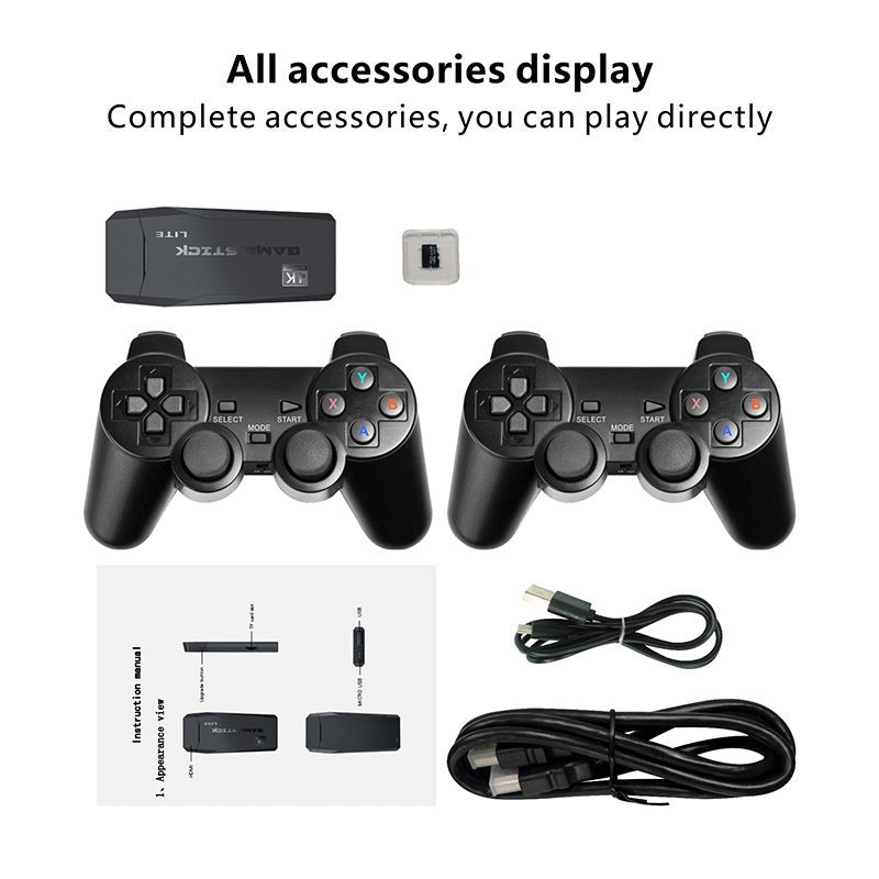 M8 Home Gaming Console Wireless TV HD 4K Wireless Controller Joystick Retro Dual Player Battle Classic Nostalgic