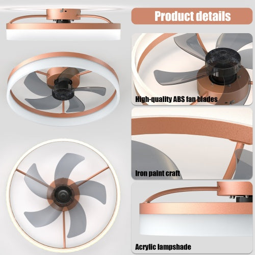 Ceiling Fan With Light Dimmable LED