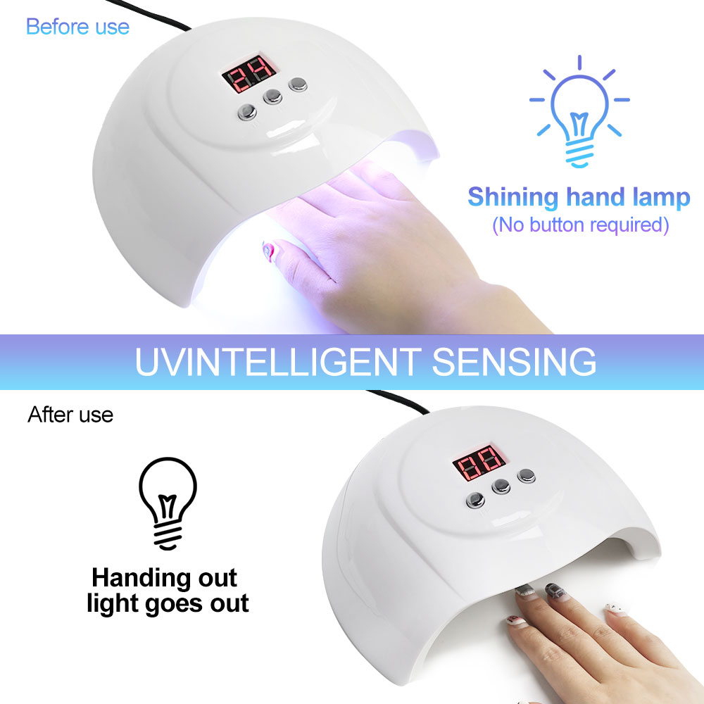 UV LED Nail Lamp Professional Nail Dryer For Gel Polish  Nails 3 Timers