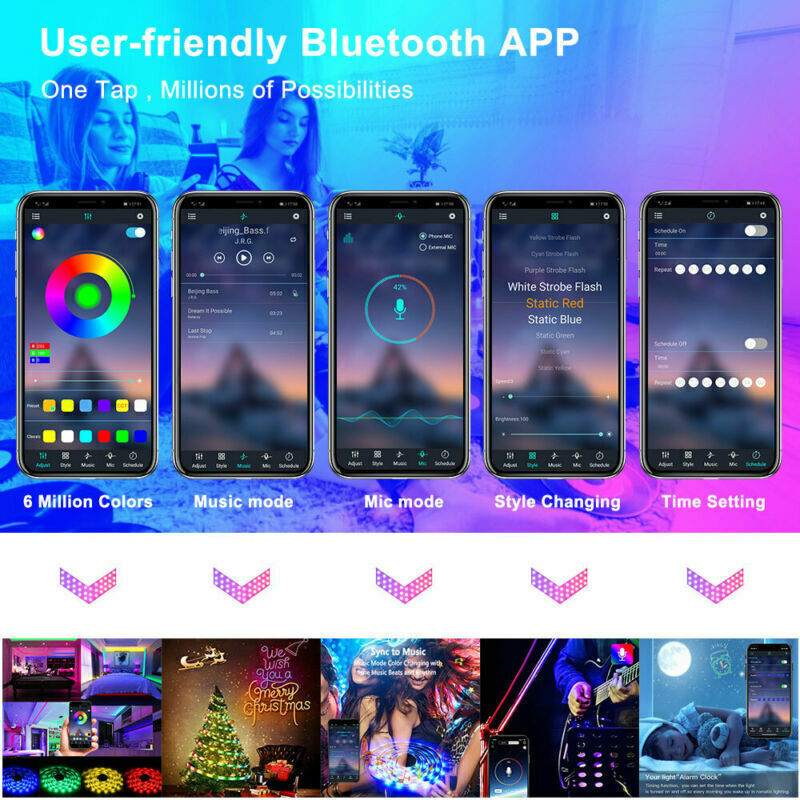 BRAND NEW 5050 RGB LED Strip Bluetooth Remote