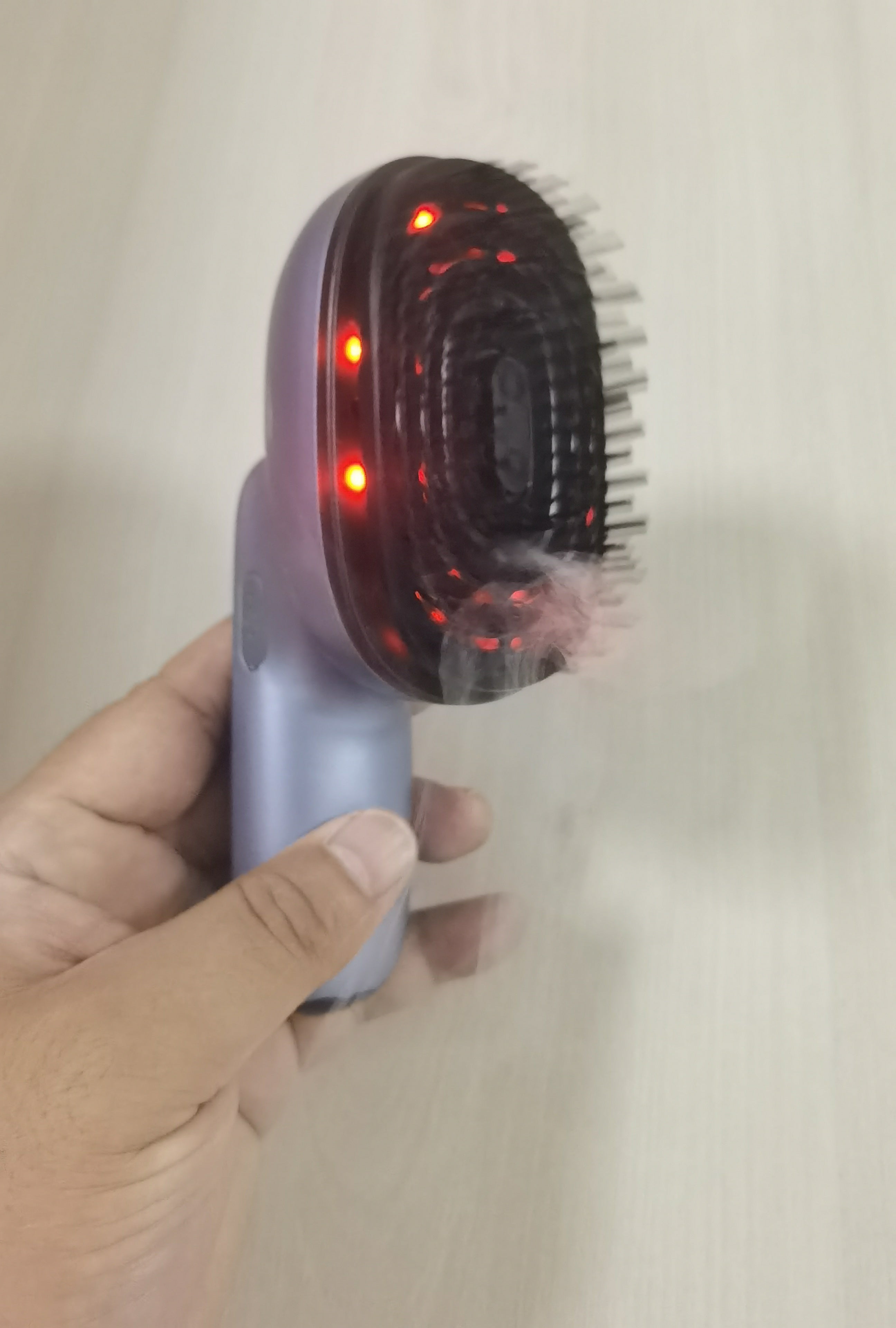 Electric Massage Brush - 1 Pc, 3 X 1.2ml Hair Oil Bottles, Multi-function Scalp Massage Comb, Can Hold Hair Oils
