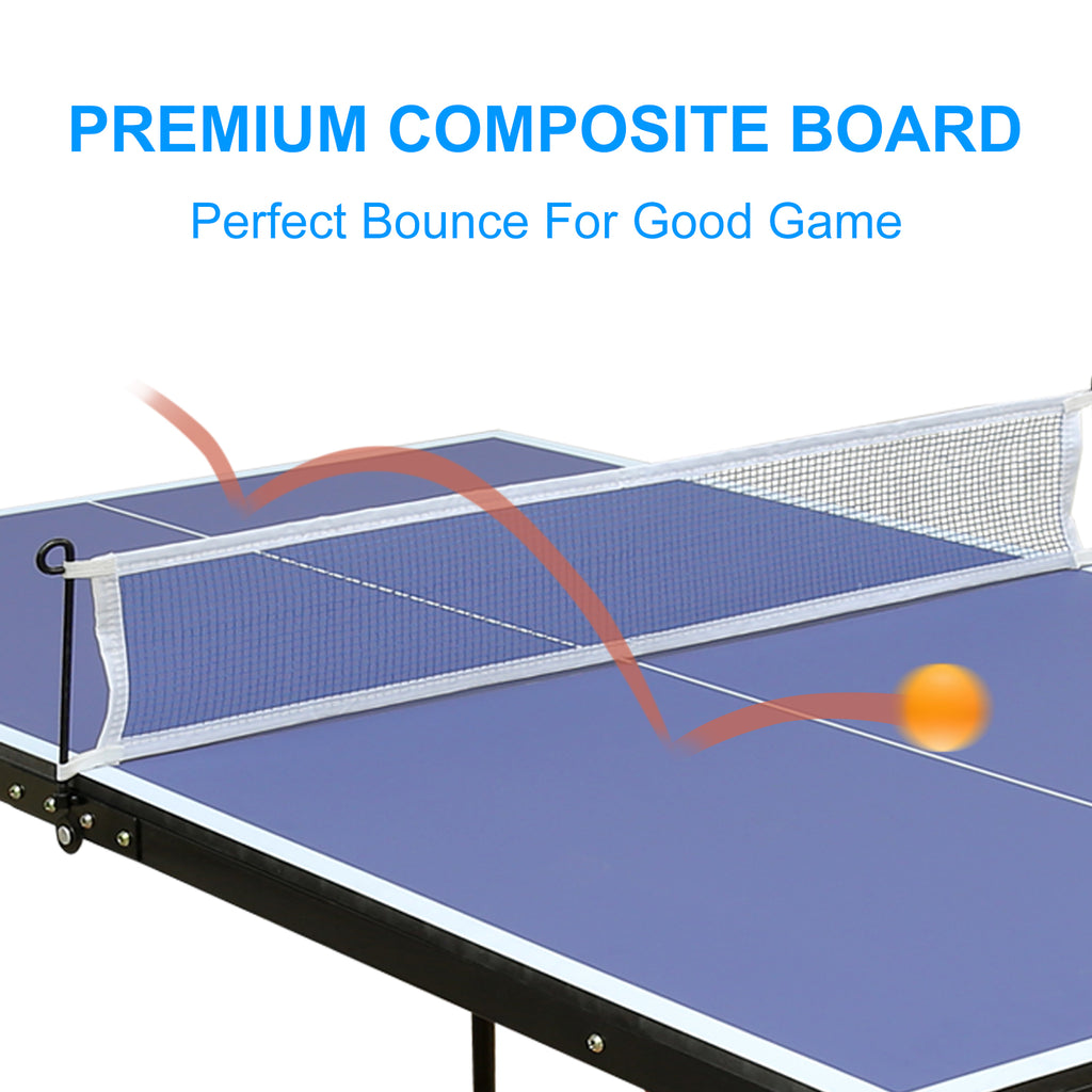 Folding Portable Table Tennis Table Set