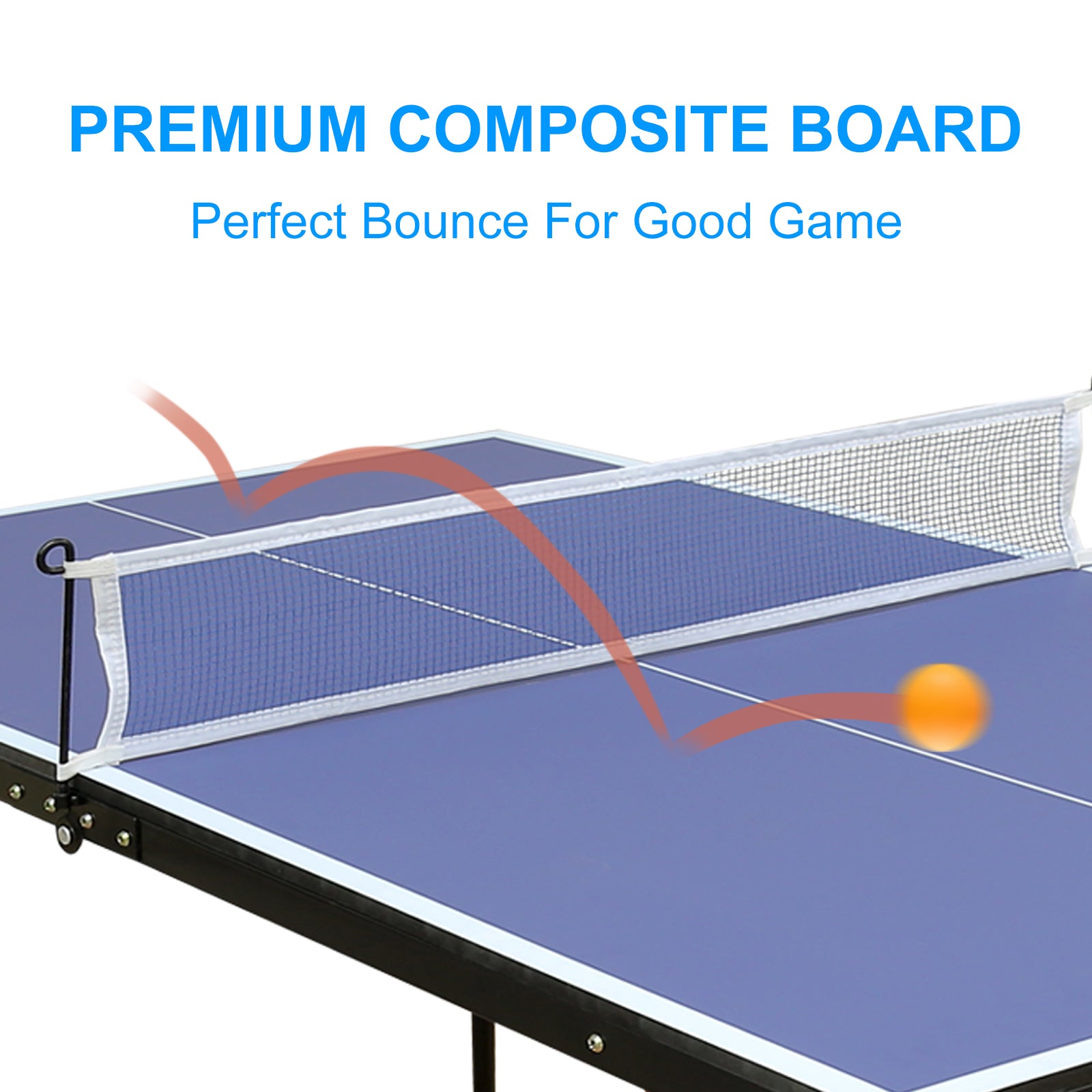 Folding Portable Table Tennis Table Set